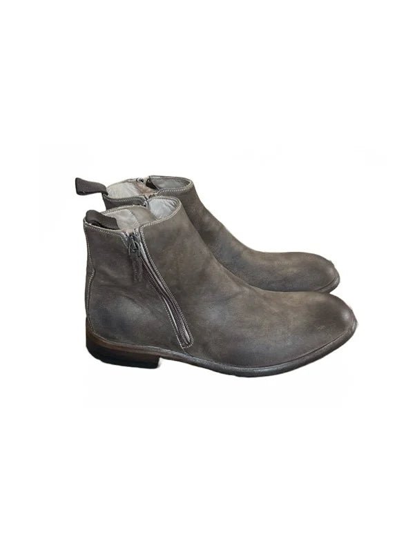 Stivaletto uomo in pelle rovesciata Pelletteria Allegrini Filippo 5232 Corda - Pelletteria Allegrini