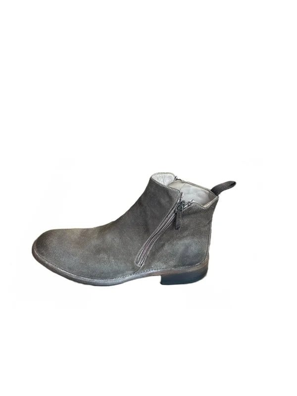 Stivaletto uomo in pelle rovesciata Pelletteria Allegrini Filippo 5232 Corda - Pelletteria Allegrini