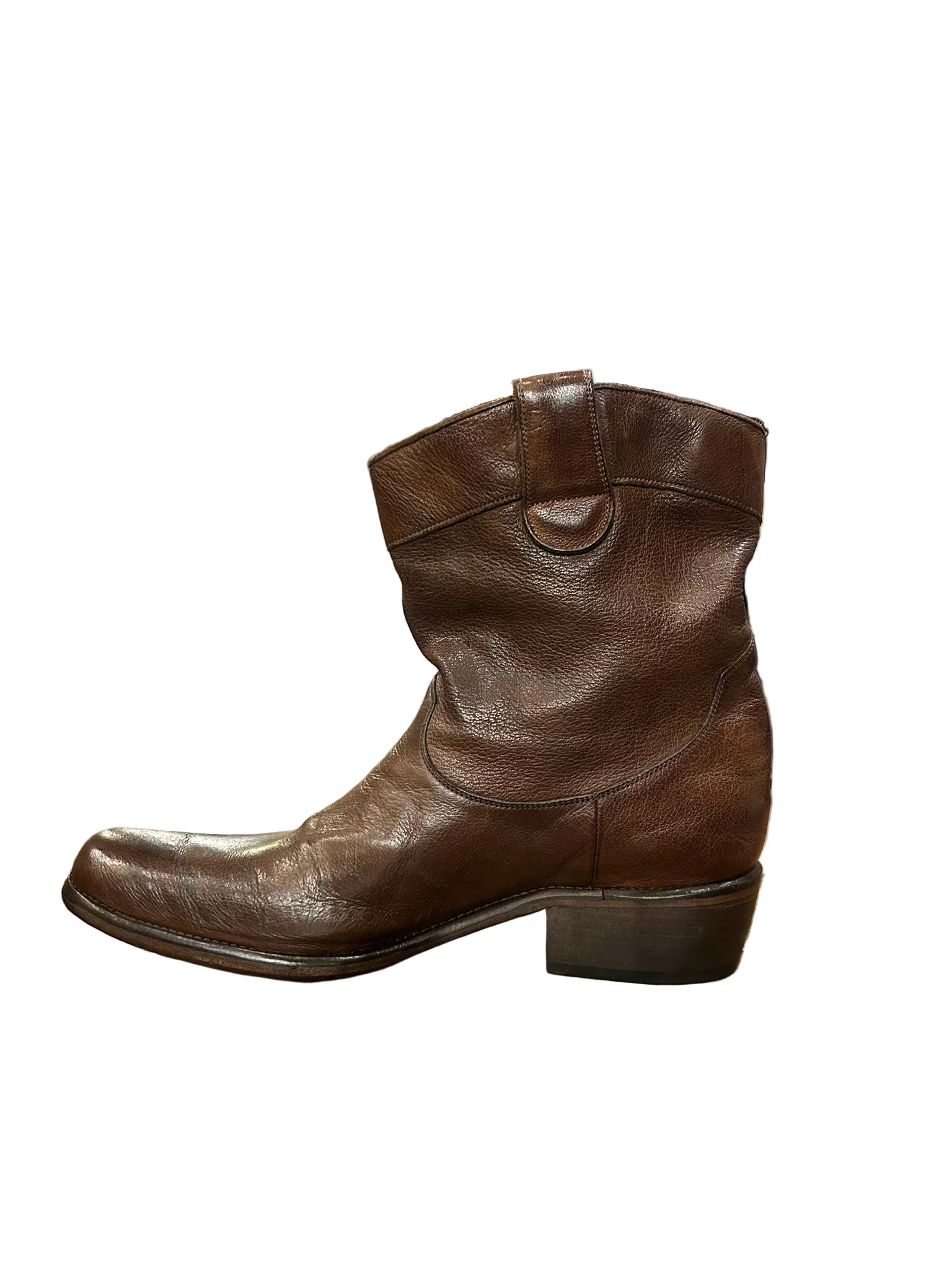 Texano uomo in pelle di bufalo Pelletteria Allegrini Filippo E450 Cerro - Pelletteria Allegrini