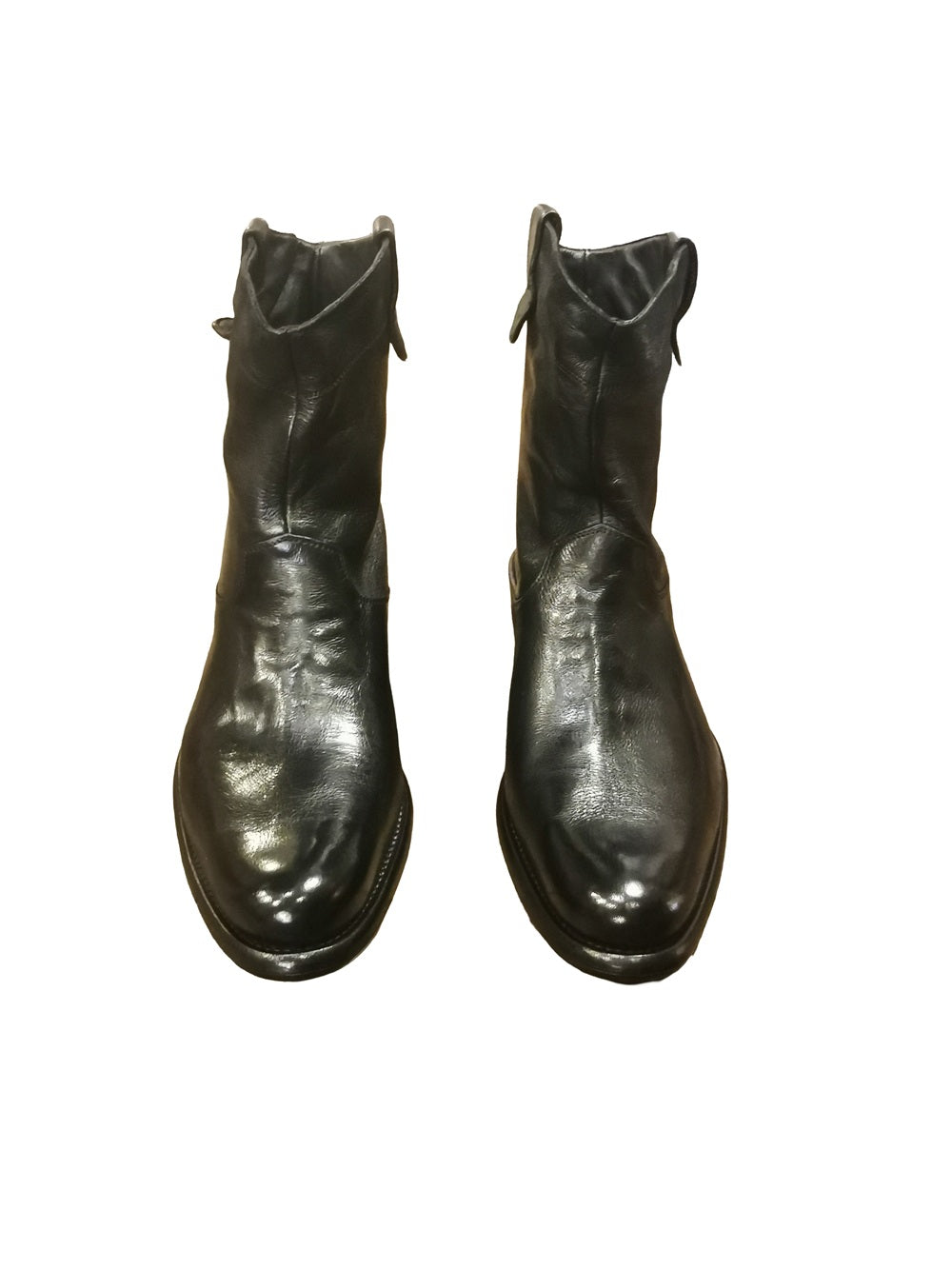 Texano uomo in pelle di bufalo Pelletteria Allegrini Filippo E450 Nero