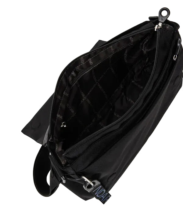 Tracolla c/patta in tessuto MD Mandarina Duck P10QMT28 Nero - Pelletteria Allegrini