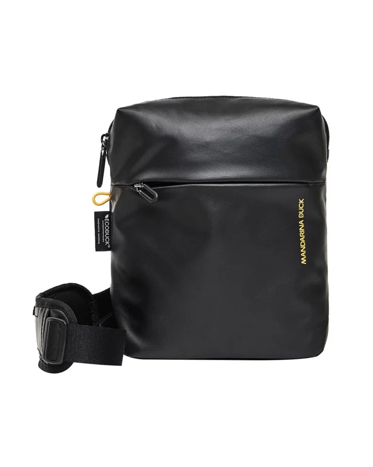 Tracolla eco coated Mandarina Duck P10OST03 Nero - Pelletteria Allegrini