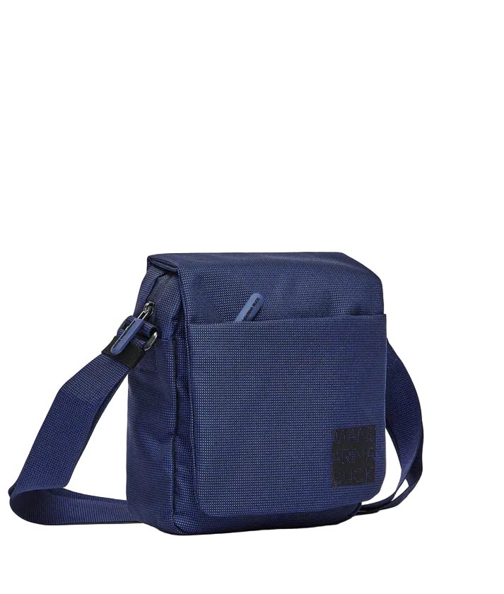 Tracolla in tessuto con patta District Mandarina Duck P10KPT04 Blu - Pelletteria Allegrini