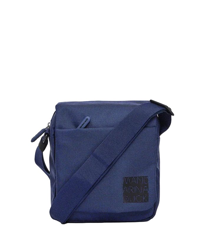 Tracolla in tessuto con patta District Mandarina Duck P10KPT04 Blu - Pelletteria Allegrini