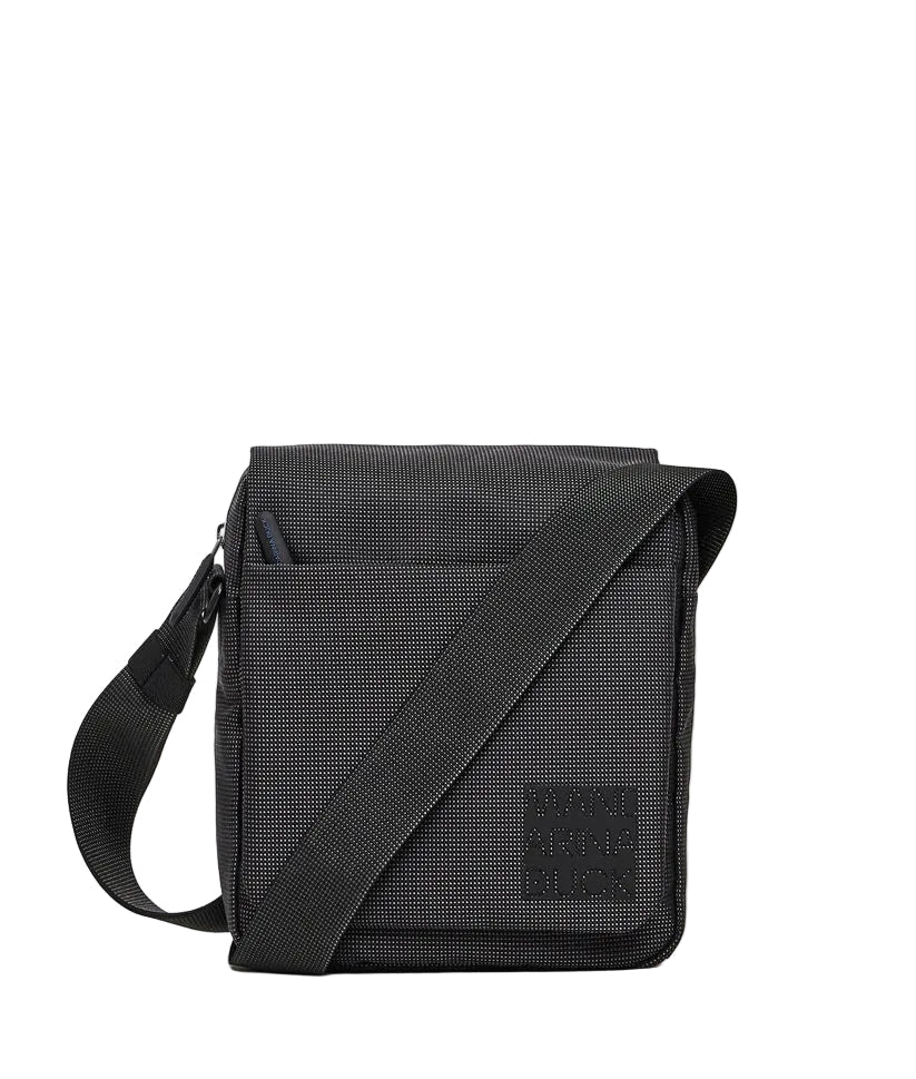 Tracolla in tessuto con patta District Mandarina Duck P10KPT04 Nero - Pelletteria Allegrini