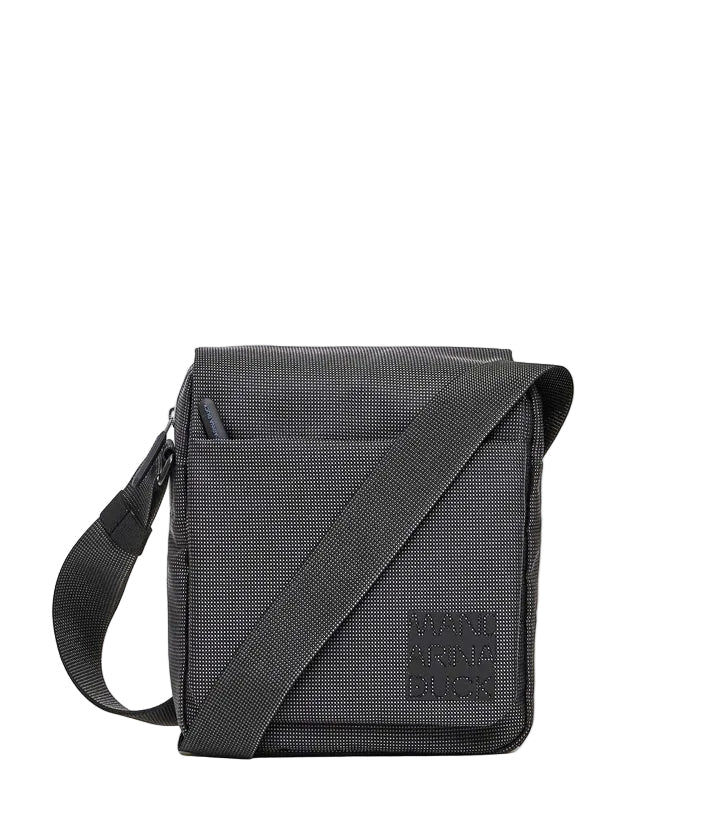 Tracolla in tessuto con patta District Mandarina Duck P10KPT04 Steel - Pelletteria Allegrini