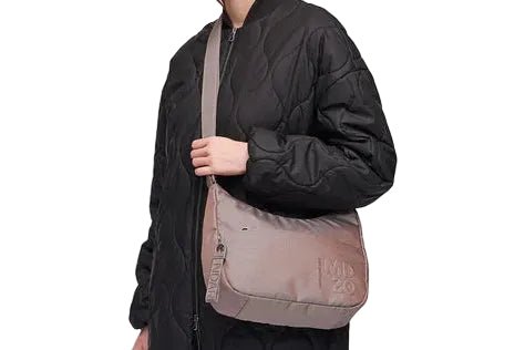 Tracolla in tessuto MD20 Mandarina Duck P10QMT37 Taupe - Pelletteria Allegrini