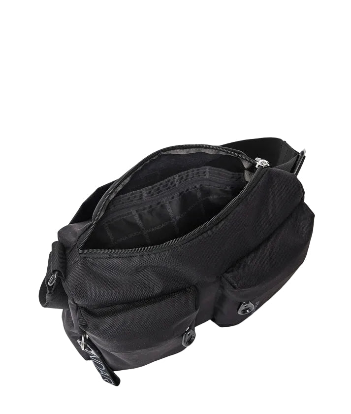 Tracolla in tessuto MD20 Mandarina Duck P10QMTT5 Nero - Pelletteria Allegrini