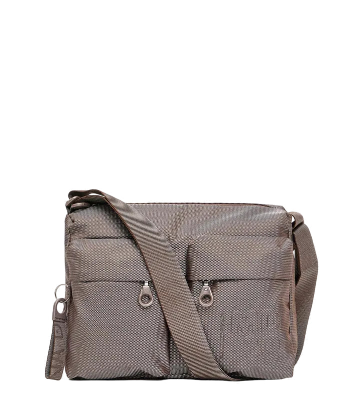 Tracolla in tessuto MD20 Mandarina Duck P10QMTT5 Taupe - Pelletteria Allegrini