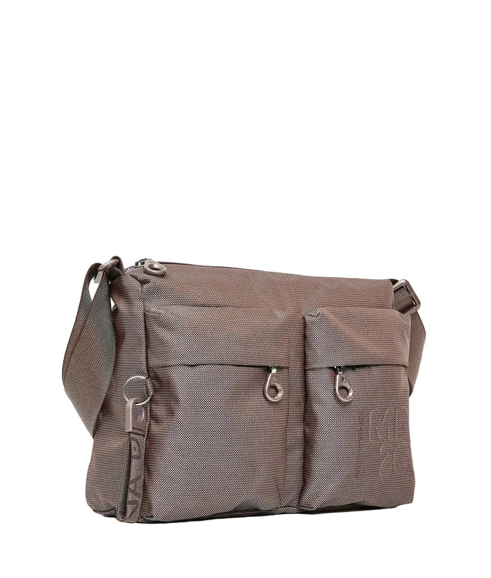 Tracolla in tessuto MD20 Mandarina Duck P10QMTT5 Taupe - Pelletteria Allegrini