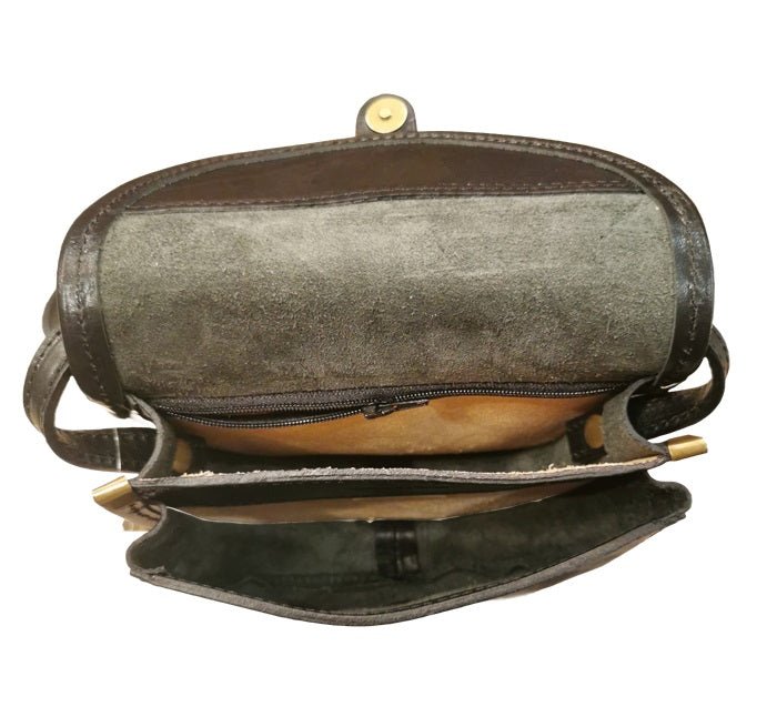 Tracollina in pelle i Medici 63/200 nero - Pelletteria Allegrini