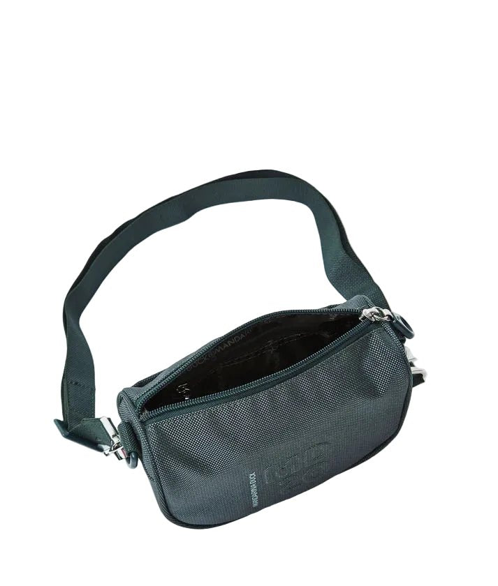 Tracollina mini in tessuto MD Mandarina Duck P10QMT54 Pine green - Pelletteria Allegrini