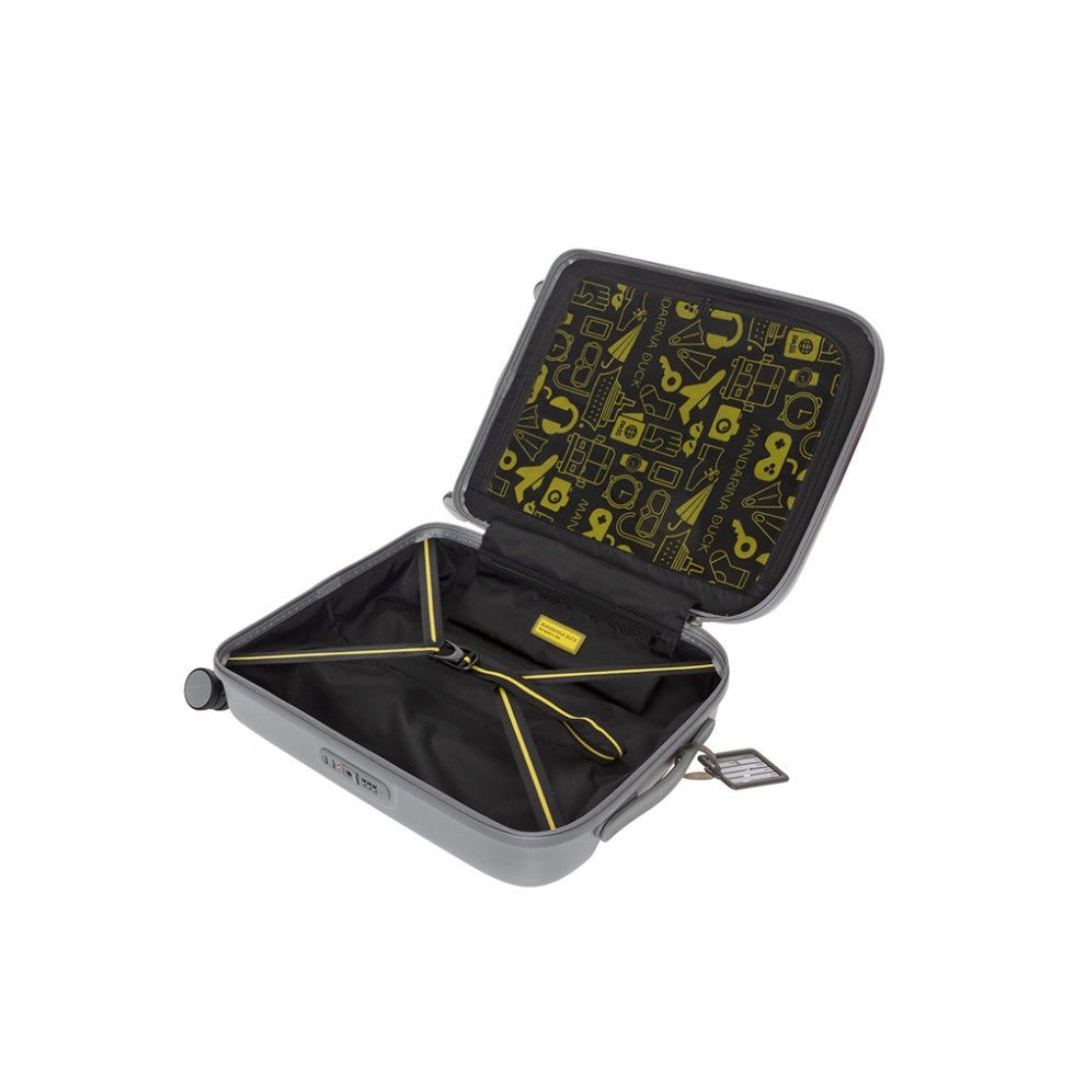 Trolley Cabin LOGODUCK Mandarina Duck P10SZV54 Silver - Pelletteria Allegrini