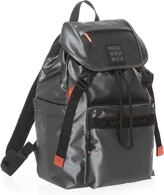 Zaino grande in tessuto Warrior Mandarina Duck P10CXT02 Gun metal - Pelletteria Allegrini