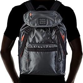 Zaino grande in tessuto Warrior Mandarina Duck P10CXT02 Gun metal - Pelletteria Allegrini