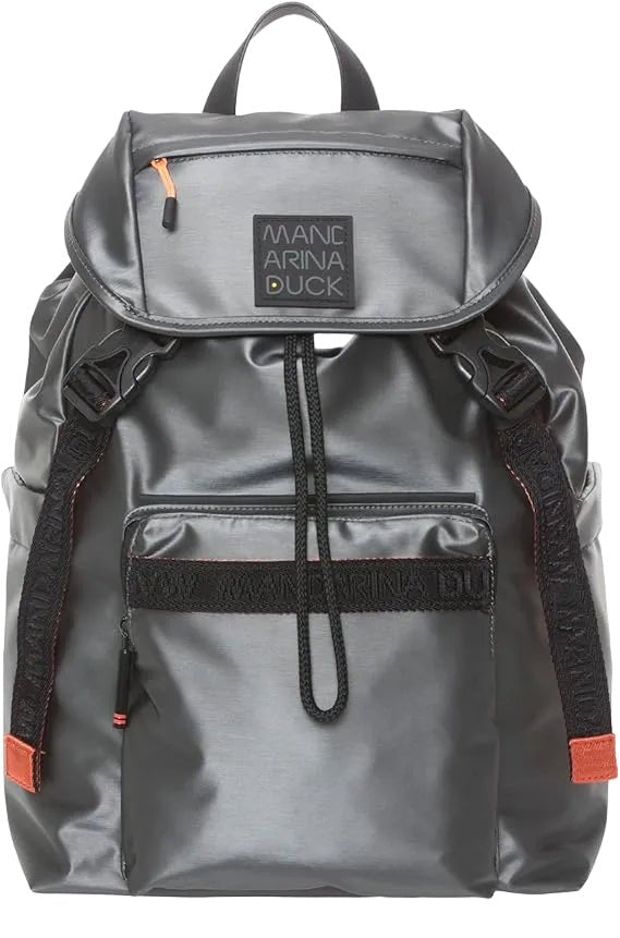 Zaino grande in tessuto Warrior Mandarina Duck P10CXT02 Gun metal - Pelletteria Allegrini