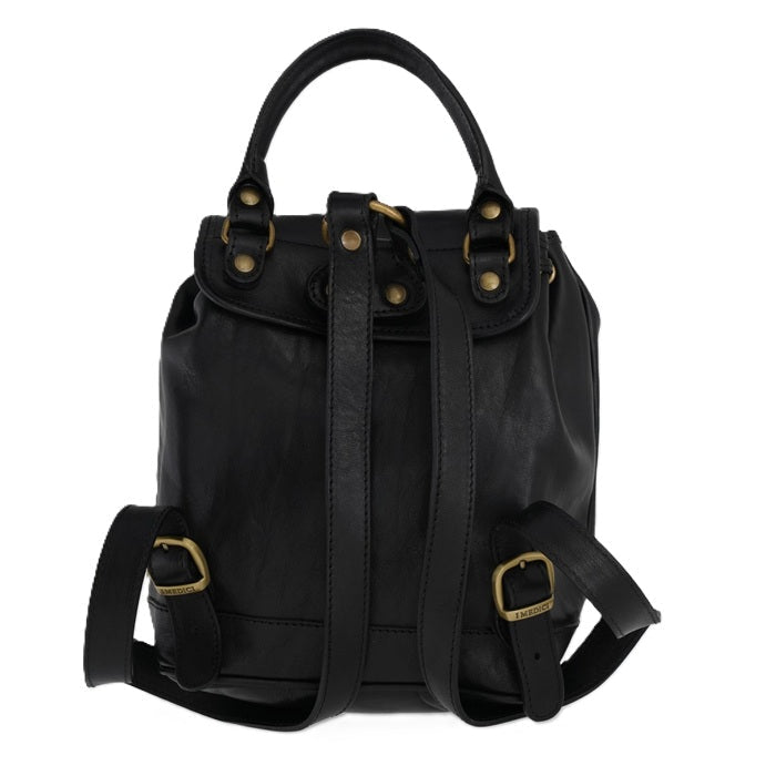 Zaino in cuoio I Medici 63/6500 Nero - Pelletteria Allegrini