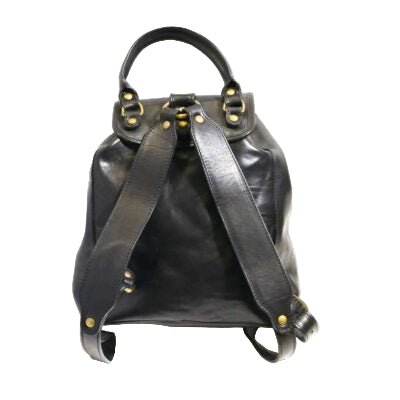 Zaino in cuoio I Medici 63/6800 Nero - Pelletteria Allegrini