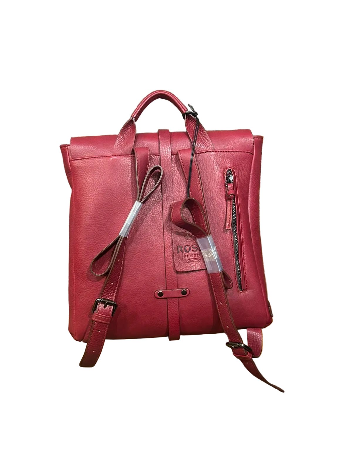 Zaino in pelle Bruno Rossi R22 bordeaux - Pelletteria Allegrini
