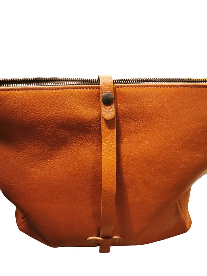 Zaino in pelle Bruno Rossi R22 Brandy - Pelletteria Allegrini