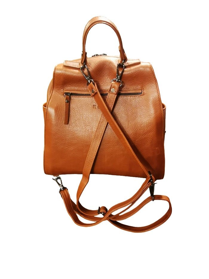 Zaino in pelle Bruno Rossi R342/P Brandy - Pelletteria Allegrini