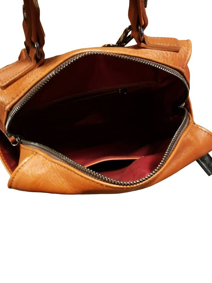 Zaino in pelle Bruno Rossi R342/P Brandy - Pelletteria Allegrini