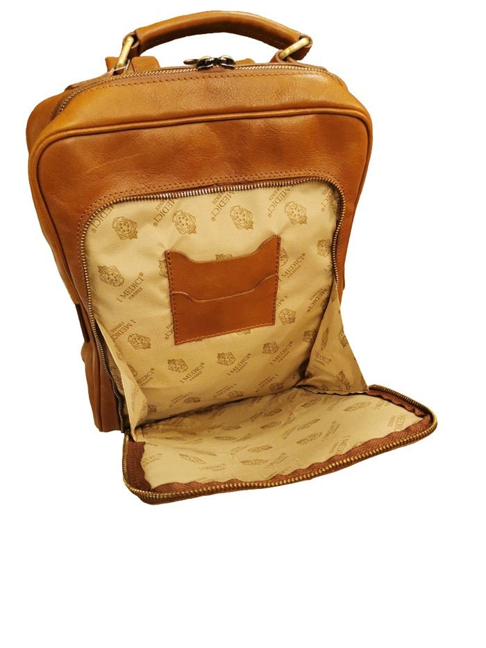Zaino in pelle I Medici 63/681 Marrone - Pelletteria Allegrini