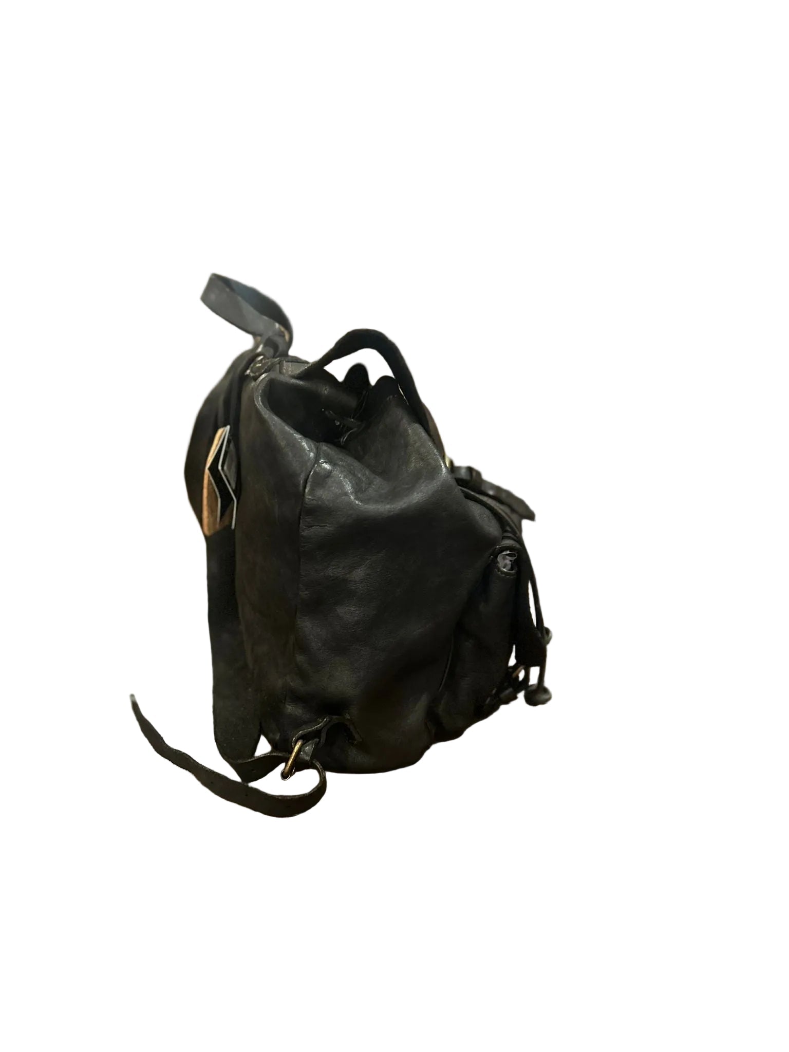 Zaino in pelle Pelletteria Allegrini Filippo 1001 Nero - Pelletteria Allegrini