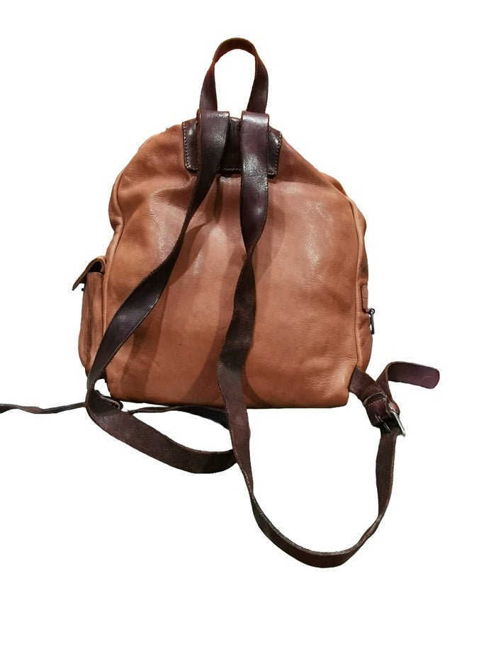 Zaino in pelle Pelletteria Allegrini Filippo 890 Marrone - Pelletteria Allegrini