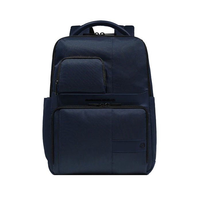 Zaino in tessuto e pelle porta pc 14" Piquadro CA6238W129 Blu - Pelletteria Allegrini