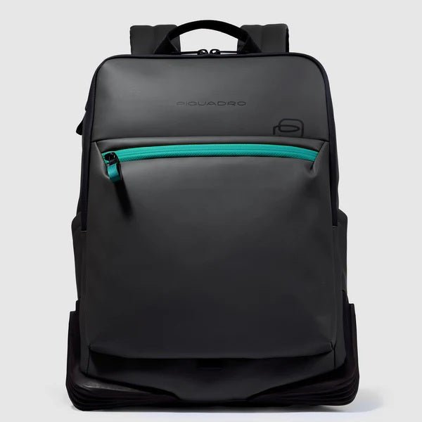 Zaino in tessuto gommato Piquadro CA6465C2OW Nero - Pelletteria Allegrini