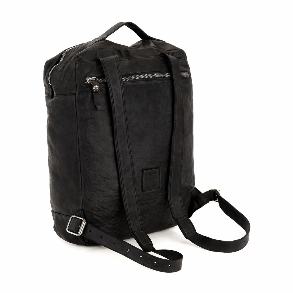 Zaino Melograno in pelle Campomaggi C044670ND X2298 nero - Pelletteria Allegrini
