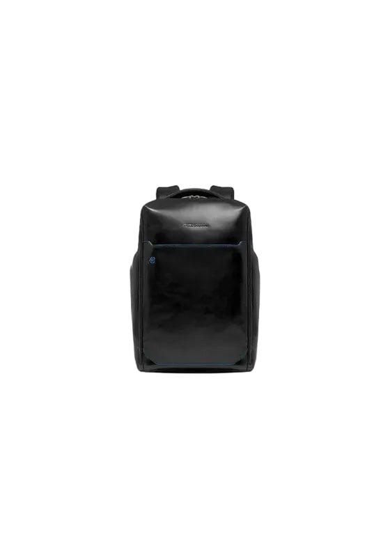 Zaino per pc 14″ in pelle Piquadro CA6591B2 Nero - Pelletteria Allegrini