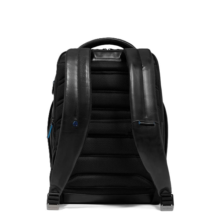 Zaino per pc 14″ in pelle Piquadro CA6591B2 Nero - Pelletteria Allegrini