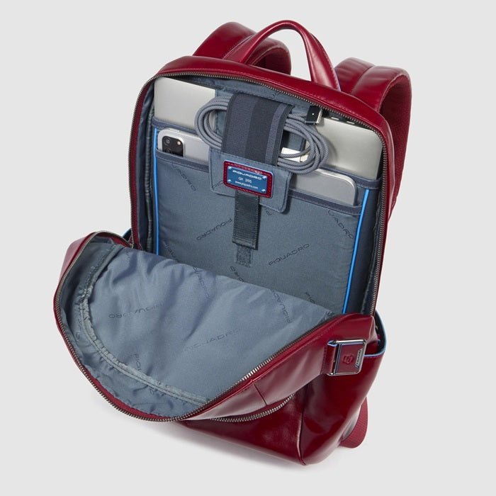 Zaino piccolo in pelle Piquadro CA3214B2 Rosso - Pelletteria Allegrini