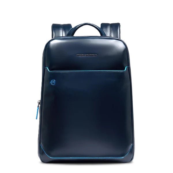 Zaino uomo in pelle porta pc 14" Piquadro CA6311B2 Blu - Pelletteria Allegrini