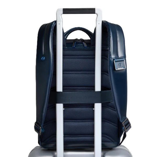 Zaino uomo in pelle porta pc 14" Piquadro CA6311B2 Blu - Pelletteria Allegrini