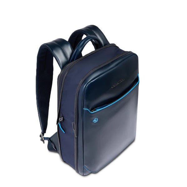 Zaino uomo in pelle porta pc 14" Piquadro CA6311B2 Blu - Pelletteria Allegrini