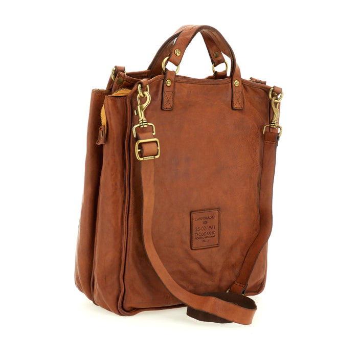 Borsa Tokyo in pelle Campomaggi C014520ND X0001 cognac
