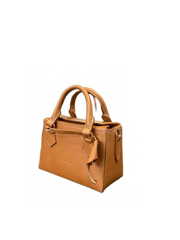 Bauletto con tracolla in pelle Boldrini 07123 Naturale - Pelletteria Allegrini