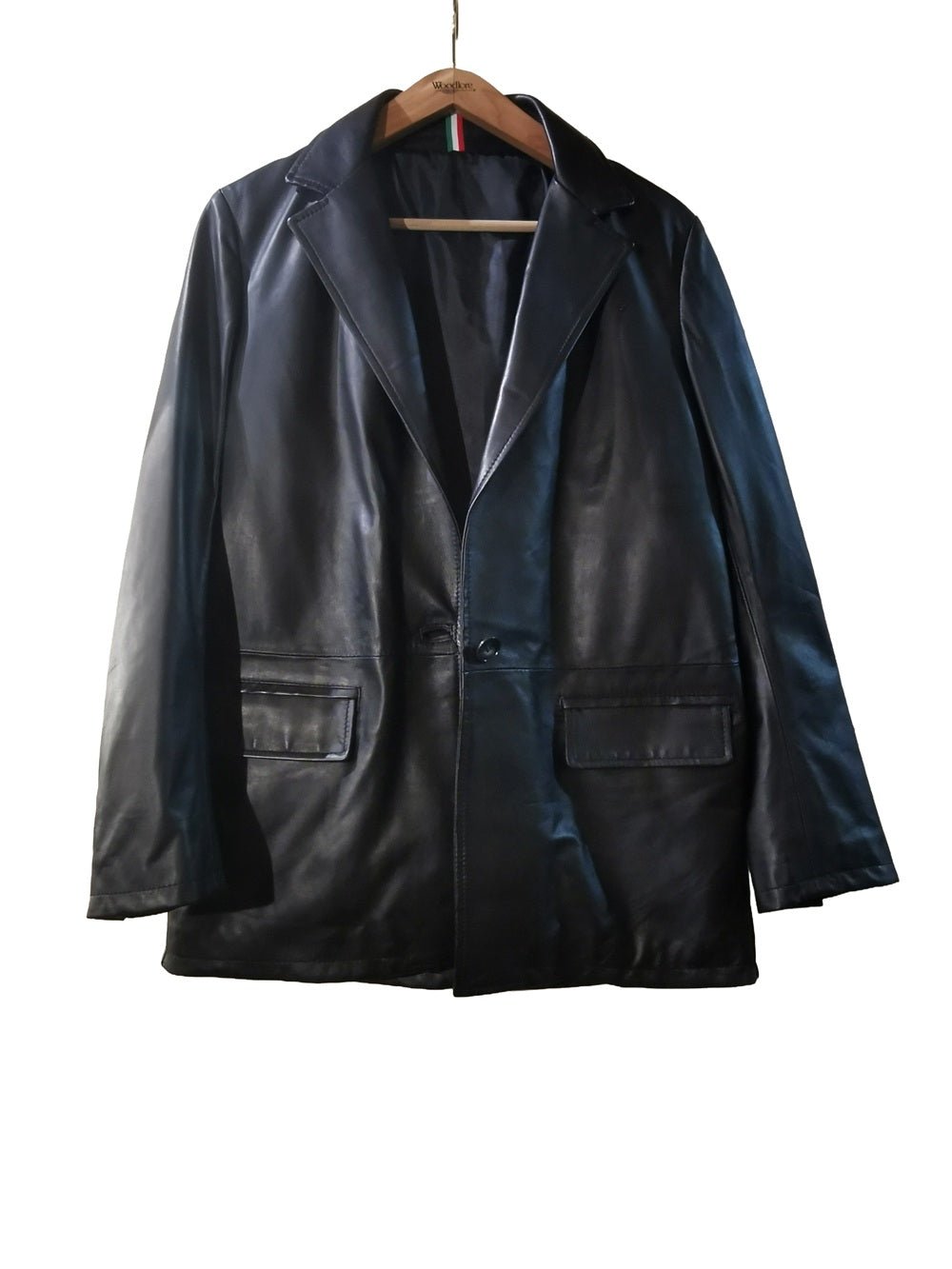 BLAZER da donna in pelle Pelletteria Allegrini Filippo Nero - Pelletteria Allegrini