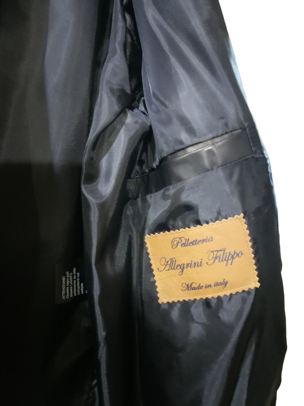 BLAZER da donna in pelle Pelletteria Allegrini Filippo Nero - Pelletteria Allegrini