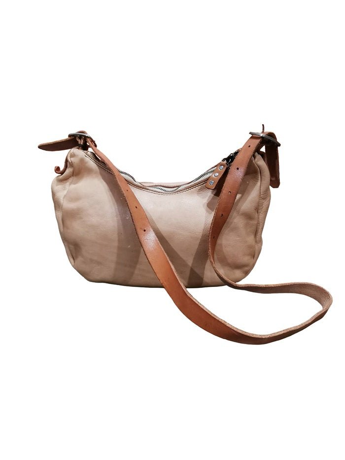 Borsa a spalla con tracolla in pelle Pelletteria Allegrini Filippo 1644 Beige - Pelletteria Allegrini