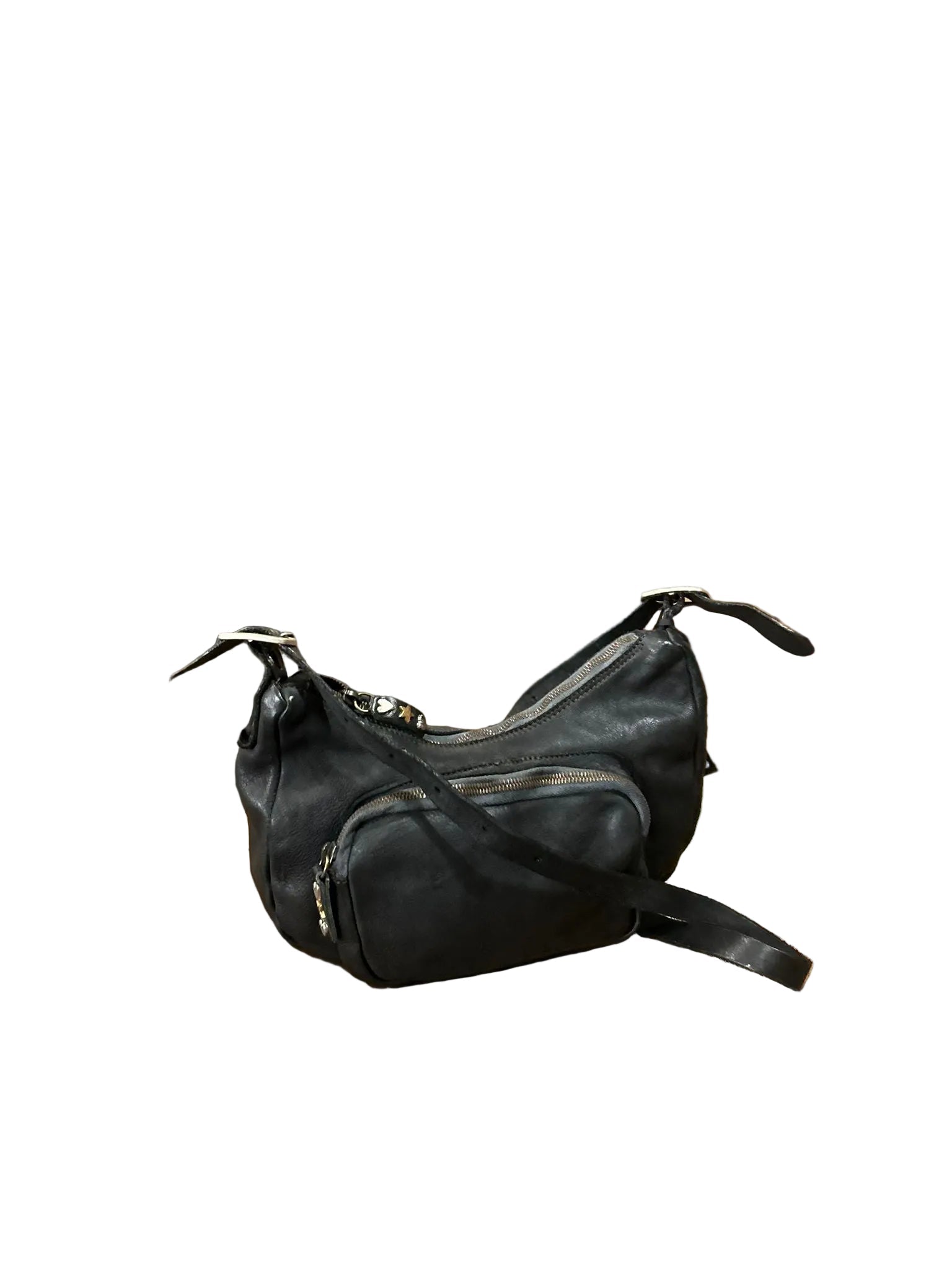 Borsa a spalla con tracolla in pelle Pelletteria Allegrini Filippo 1644 Nero - Pelletteria Allegrini