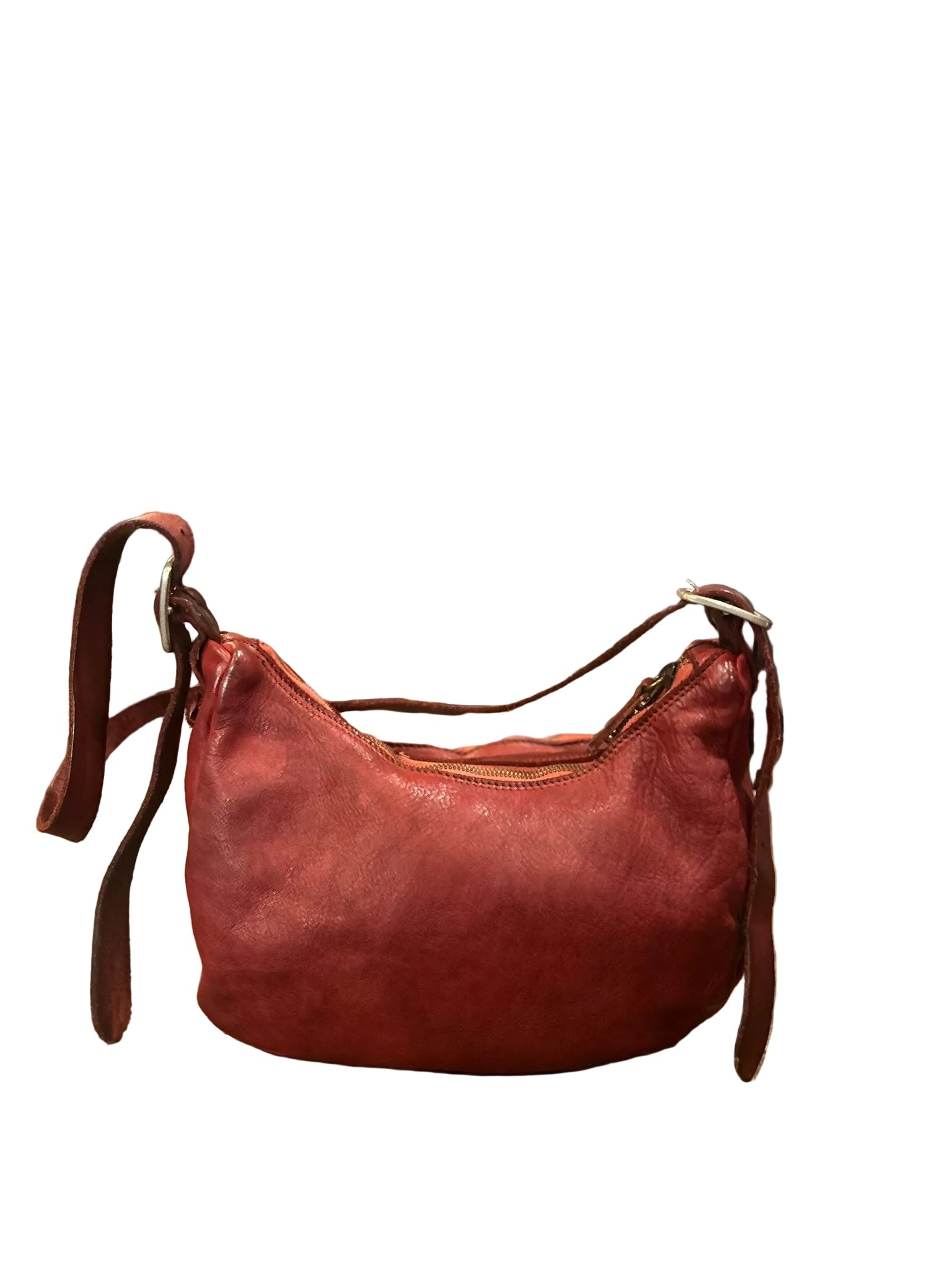 Borsa a spalla con tracolla in pelle Pelletteria Allegrini Filippo 1644 Rubino - Pelletteria Allegrini