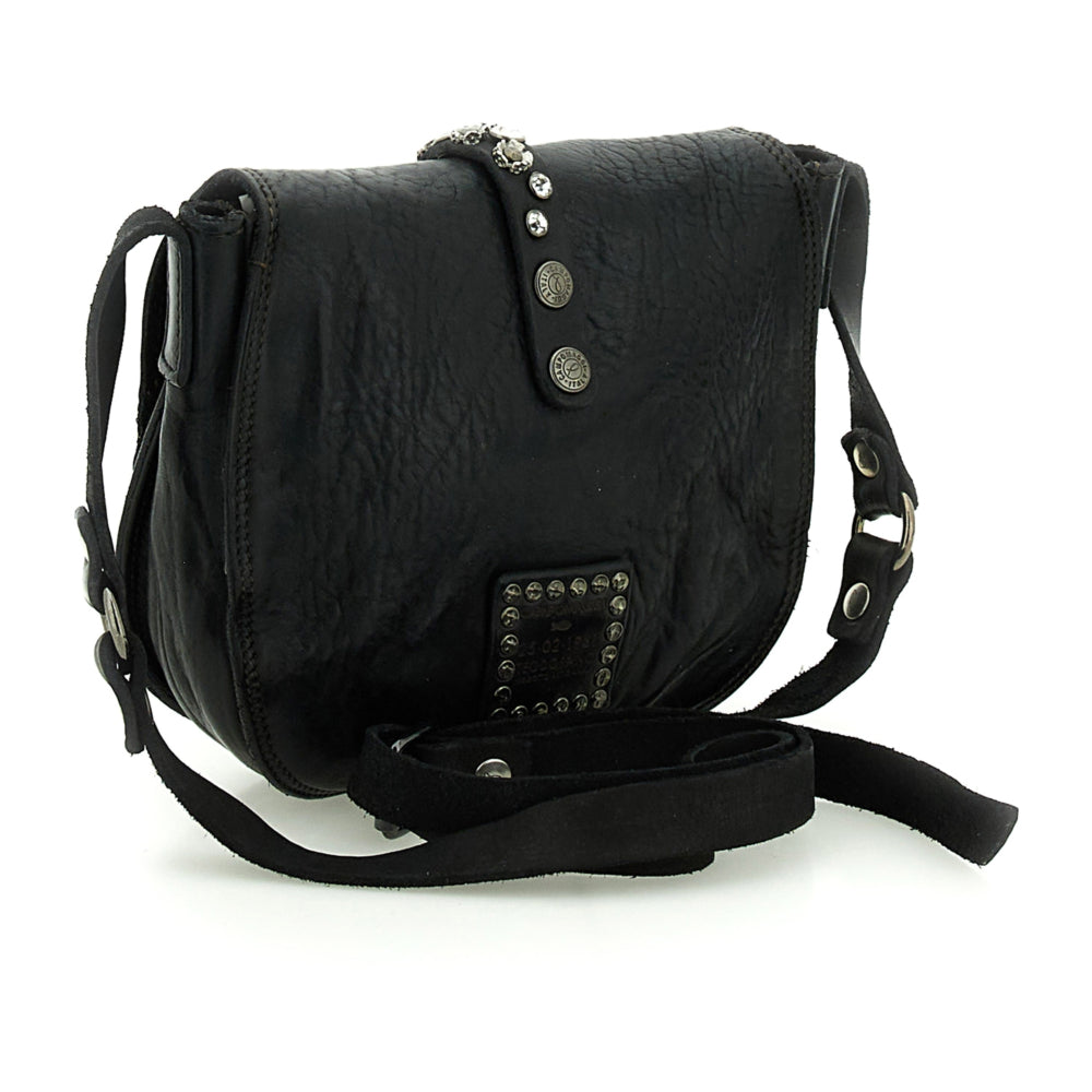 Borsa a tracolla linea Bella di notte Campomaggi C021030ND-X0038 Nero