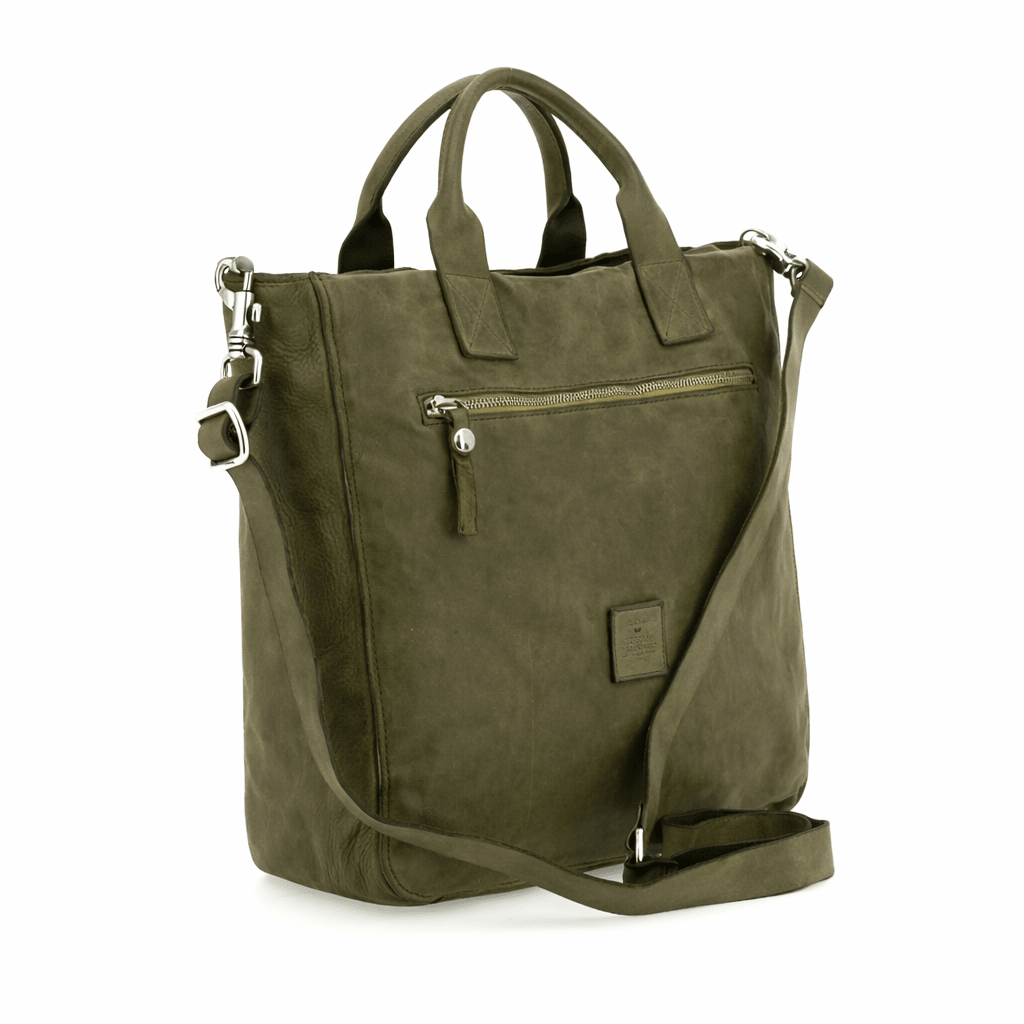 Borsa Arenite in pelle Campomaggi C041170ND X2298 v.militare - Pelletteria Allegrini