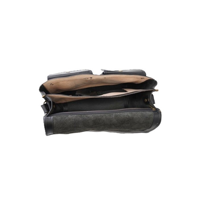 Borsa College in pelle I Medici 63/5500 Nero - Pelletteria Allegrini