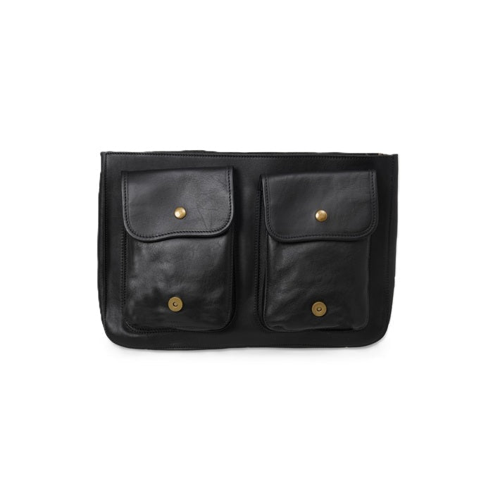 Borsa College in pelle I Medici 63/5500 Nero - Pelletteria Allegrini
