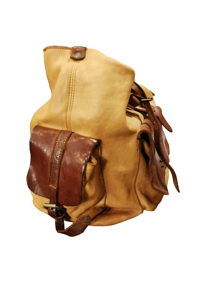 Borsa con doppi manici in pelle Pelletteria Allegrini Filippo 1573 Cognac - Pelletteria Allegrini